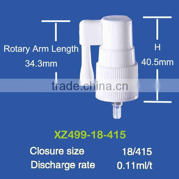 10 ml PET Pharmaceutical Oral Spray Bottle in Amber Color