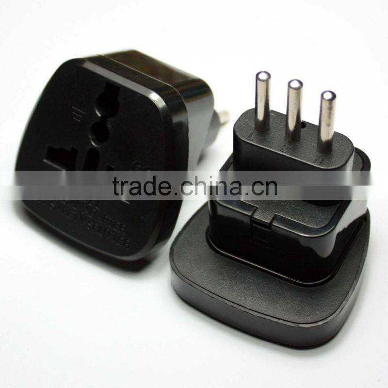 Plug with socket type us to italy plug adapter