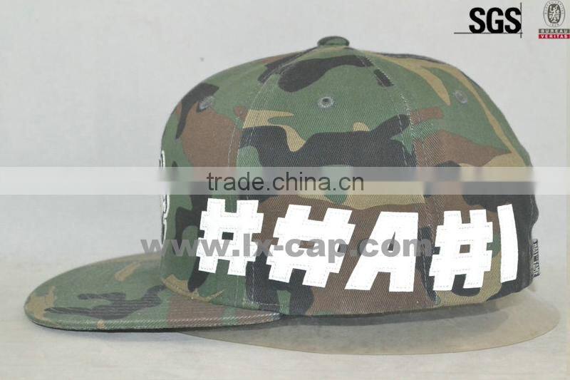 100%cotton snapback hat
