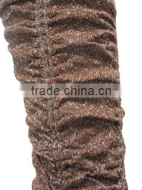 Women's silver lurex stockings