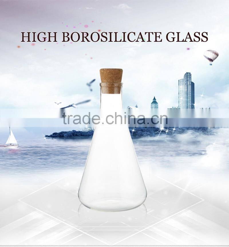 250ml china supplier hot sell borosil measuring liquids with wooden lid