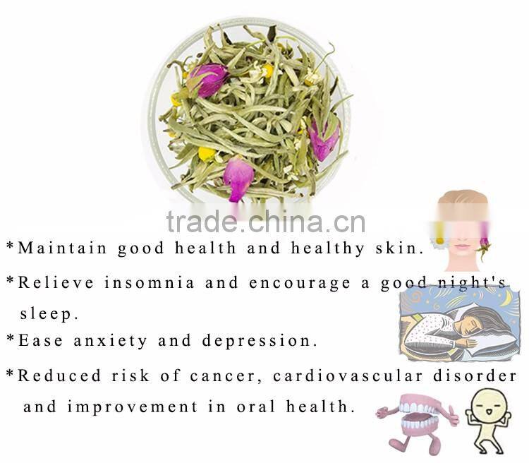 2016 Gourmet Tea Chamomile Rose Silver Needle White Tea Bags