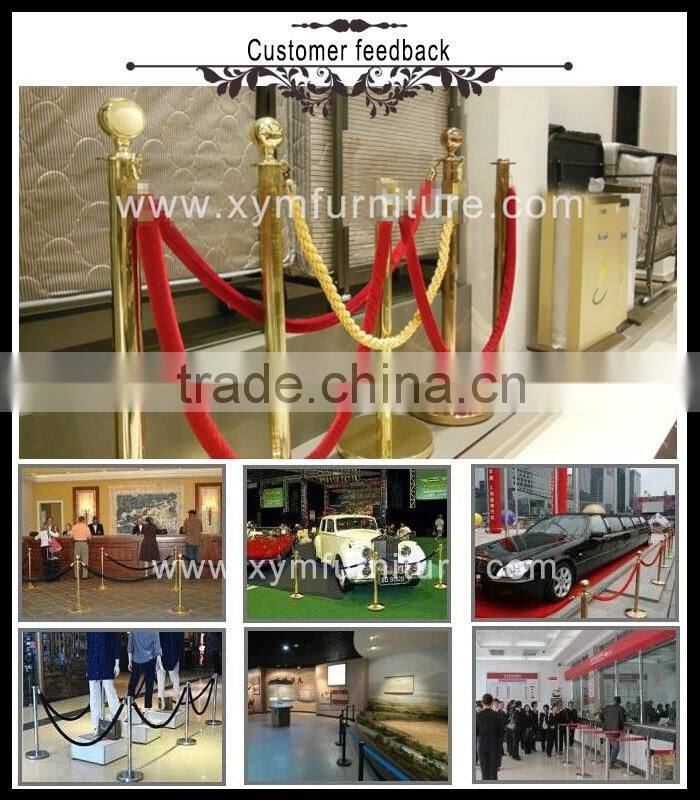 Cheap Polished Rope Barrier Railing Stand Stanchion