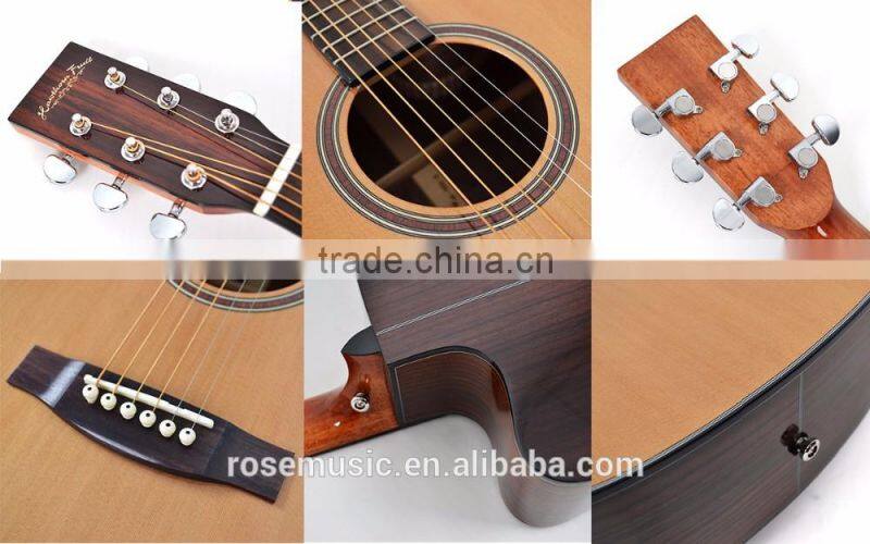 Christmas Promotional 41 inch Solid acoustic guitar Hawthorn Fruit
