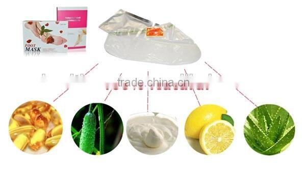 Moisture and exfoliating foot mask