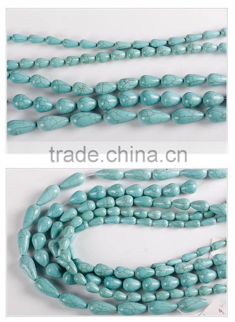 2016 new fashon hot sale korean japan jewelry stone green bead 12MM 14MM 15MM 16MM 24MM cheap DIY turquoise bead bracelet