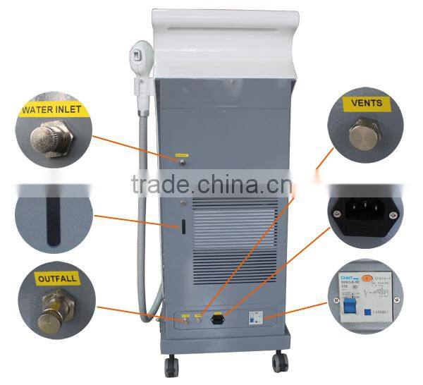 professional micro channel skin rejuvenation fast hair removal 808nm laser diode