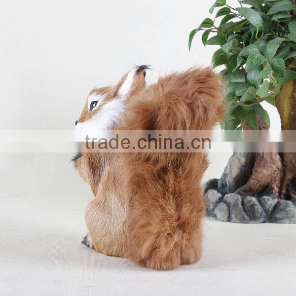 personalized custom plastic life size squirrel squeak toy figurine