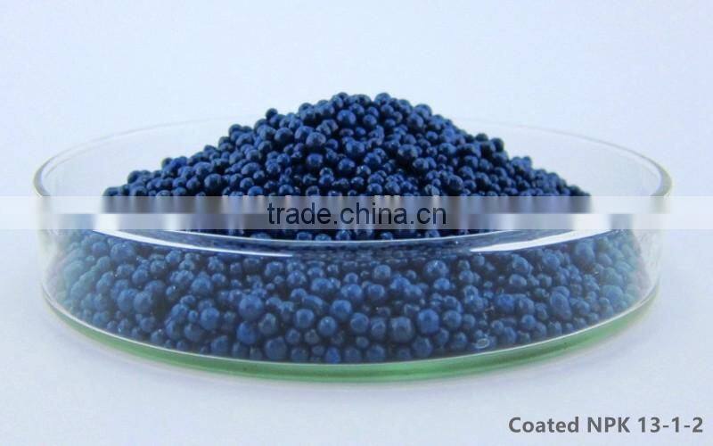 High purity humic acid + amino acid npk 13-1-2 coated resin from leonardite sourcing