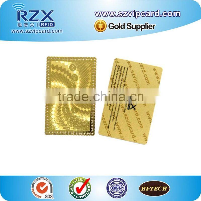 High quality metallic business card with customer design