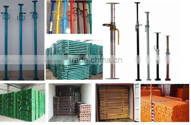 Adjustable scaffold props