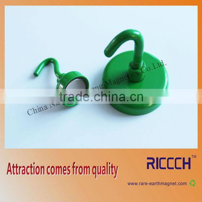 Strong internal thread neodymium pot magnet