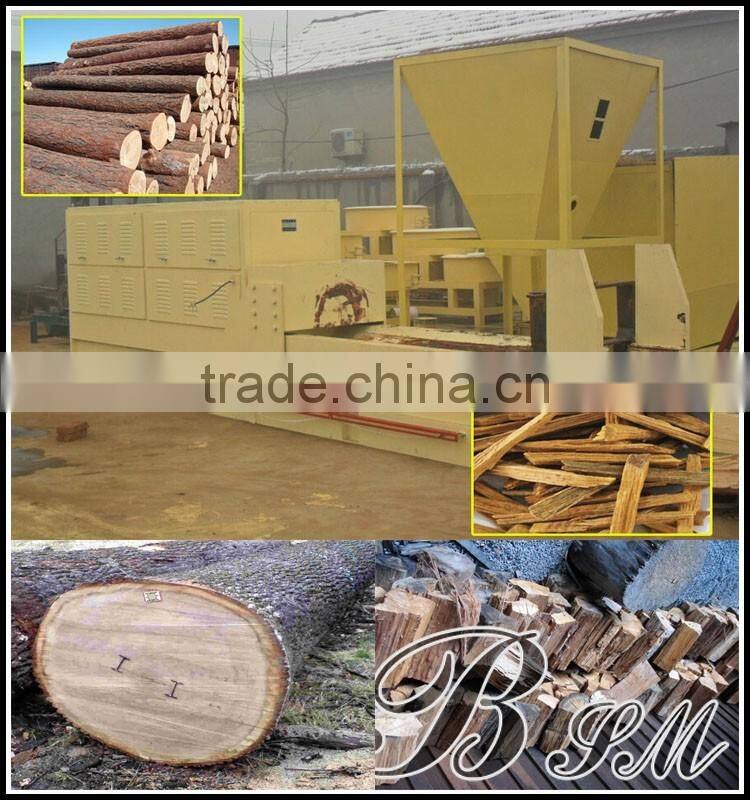 industrial screw log splitter with cross knives can cut the log into four parts