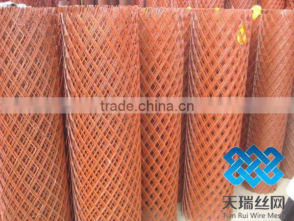 black steel/galvanized/painted expanded metal mesh