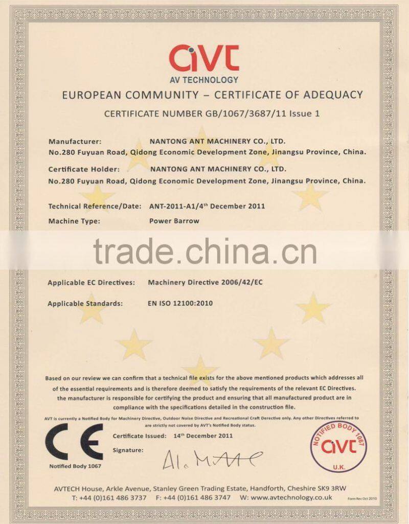 Hot sale China power wheel barrow and garden mini dumper with Honda B&S engine BY250