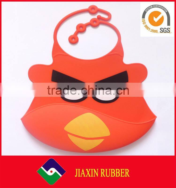 Best selling folding washable plain adjustable silicone baby bib waterproof