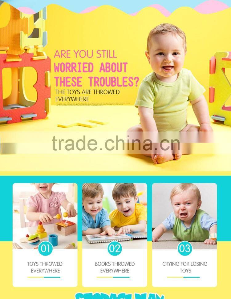 Children toy storage rack book shelf cabinet