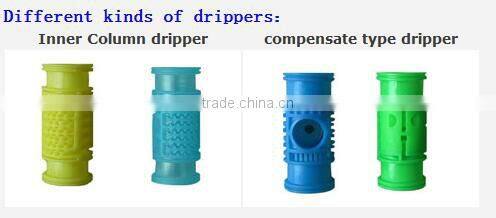 irrigation system and flat dripper single hole