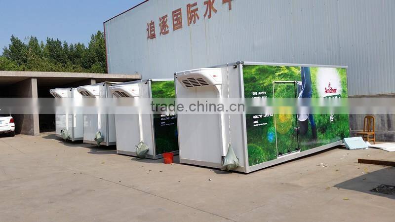 Hot selling milk transport truck body/refrigerated trailer/insulated truck body