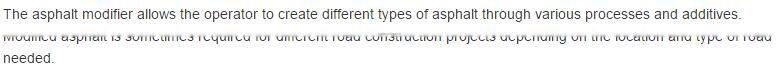 asphalt modifier