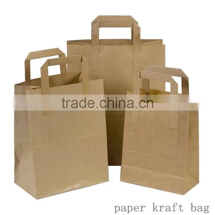 Custom printed moisture proof fashion design carrier carry kraft shopping paper bag