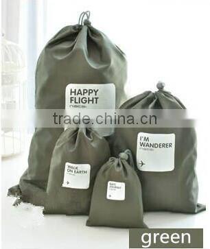 Storage polyester Bag, plastic shopping bag for storage, waterproof nylon polyester drawstring bag