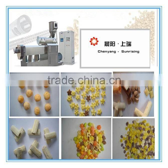 Stainless steel delicious extrusion food equipment inflating food production line
