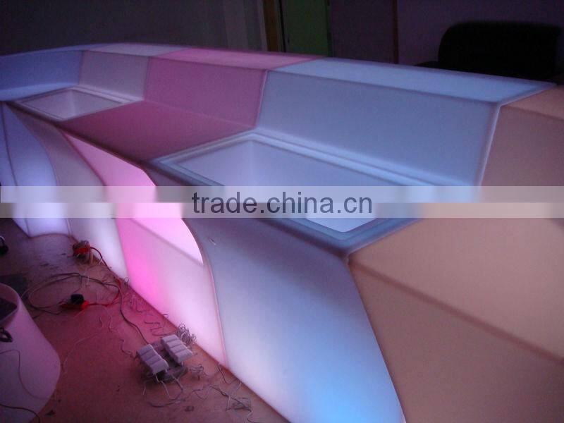 Color changing LED Bar table for bar or restaurant