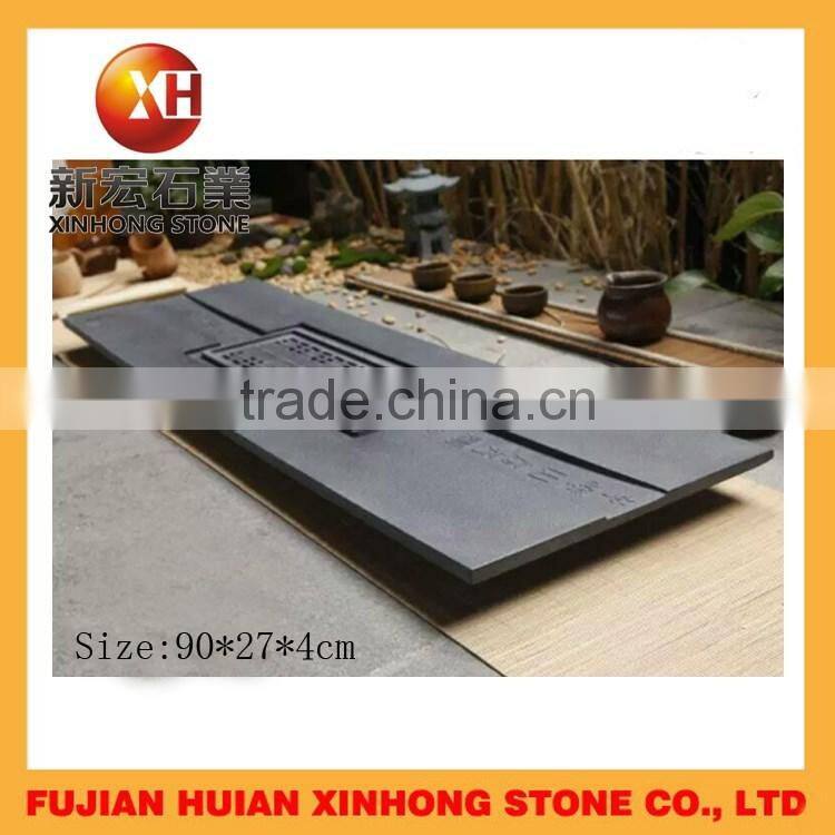 Hot sale rectangle letter Mongolia white metal stone tea tray