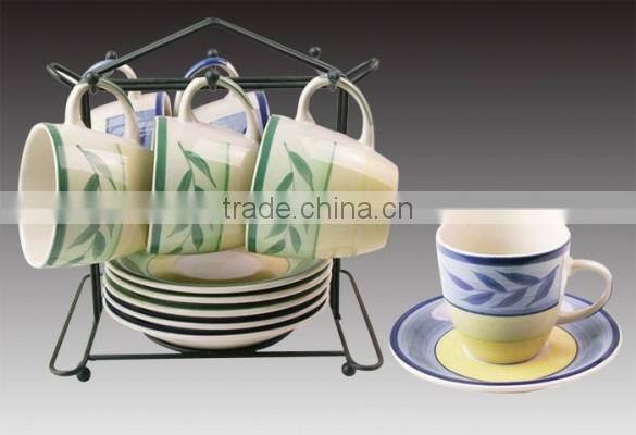 250--350ml ceramic coffee mug set porcelain tea mug set coffee mug with saucer