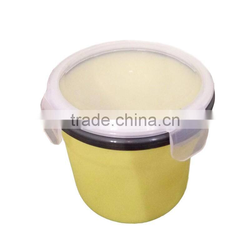 Round shaped silicone food container