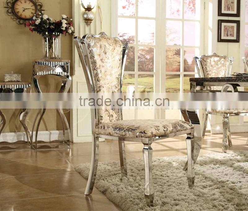 Latest Design Marble Stainless Steel Hot Pot Table