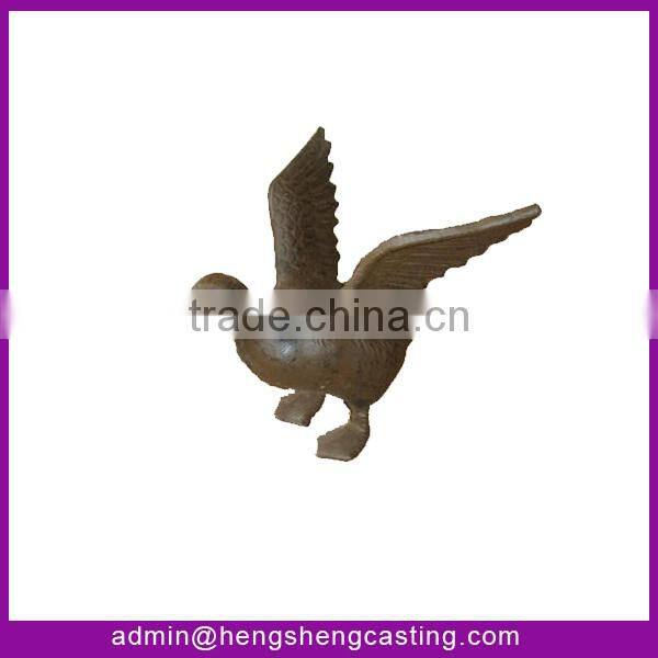 Garden cast iron dog statues