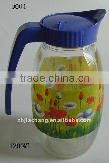 pineapple shaped glass pitcher with plastic lid