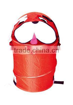 Cartoon Large Kid's Pop-Up Hamper, Dog, Red