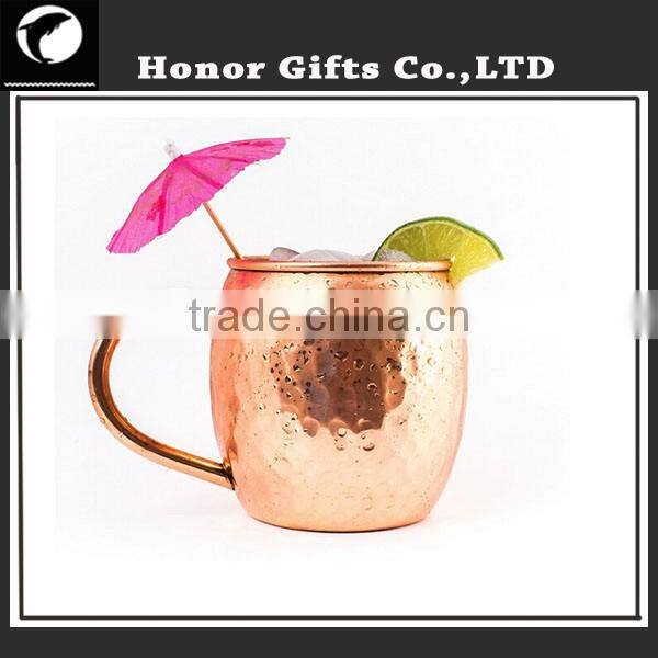 Professinal Munafacturer 100% Solid Pure Copper Moscow Mule Mug
