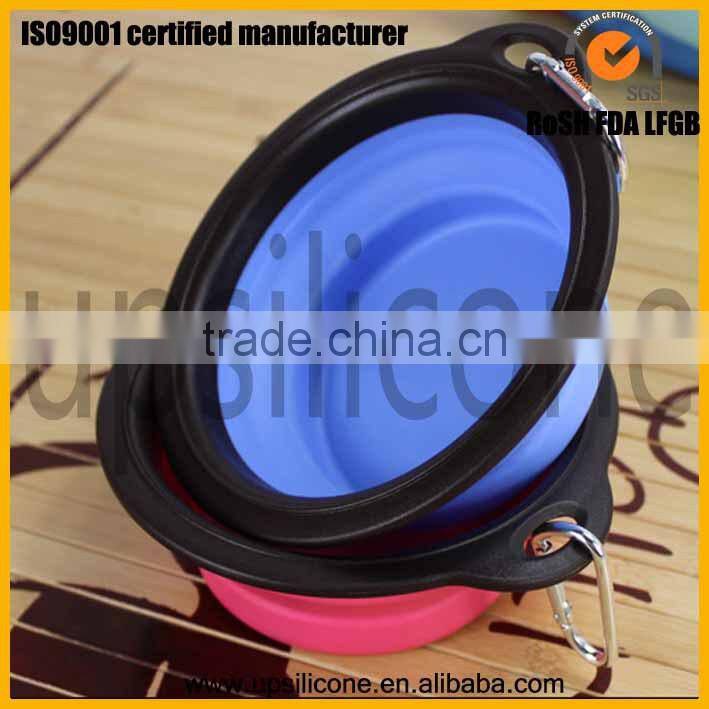 3-Quart Silicone collapsible washing up bowl with buckle