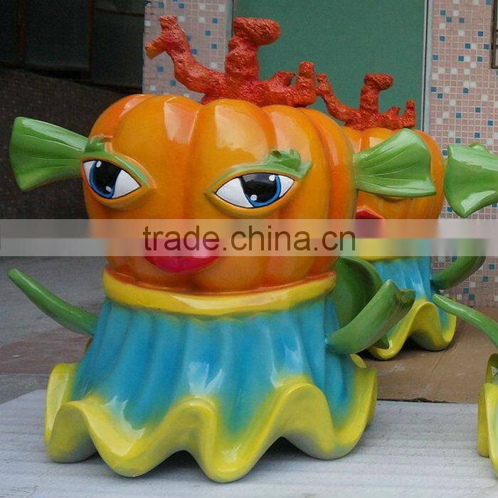 Outdoor fiberglass holloween decoration