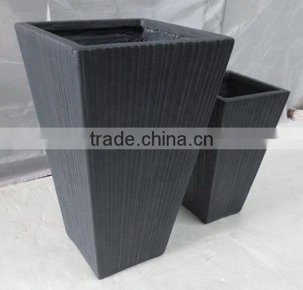 Garden outdoor fiberglass clay planter pot