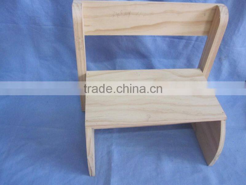 Convenient carry baby wood scalable stool