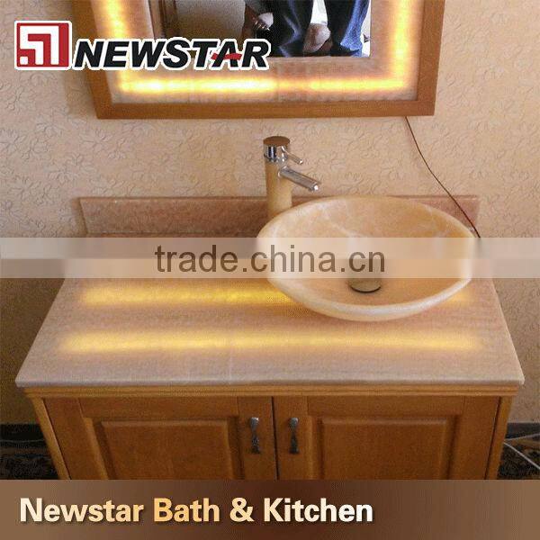 yellow onyx bathroom tile&vanity top