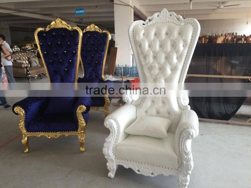 royal High Back Wing Chair in Upholstered Luxurious Tufted pink Velvet