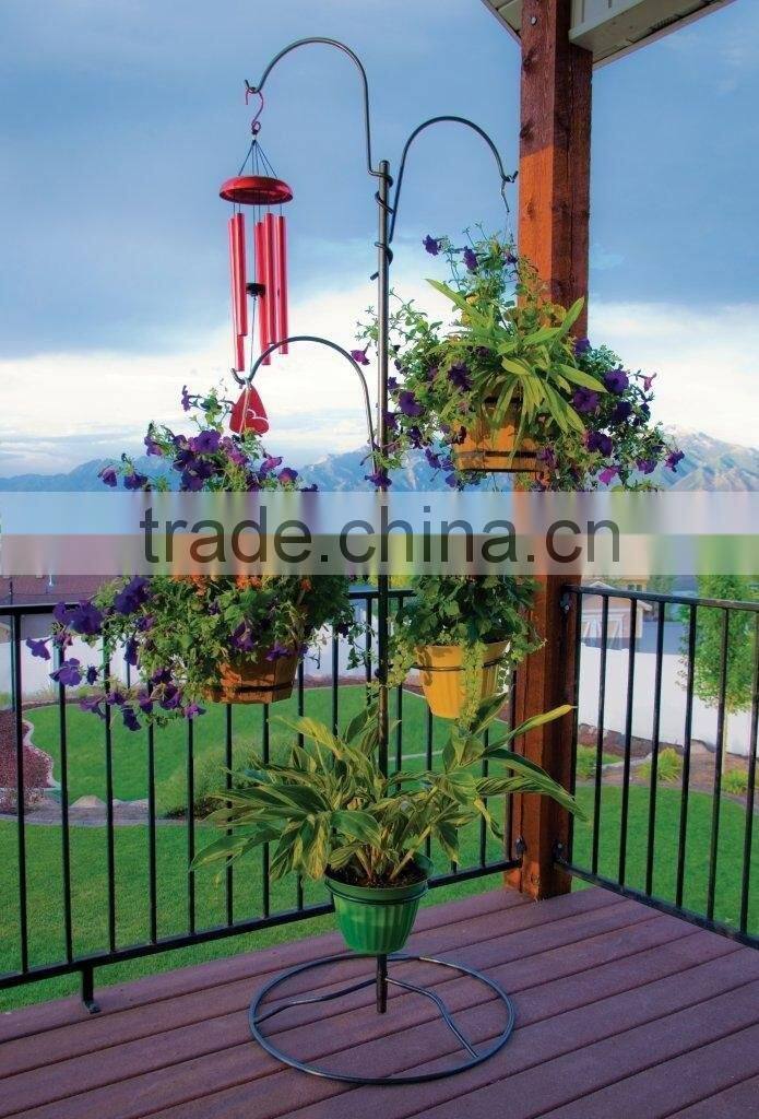 2016 new design round base composability floor metal wire flower pot stand