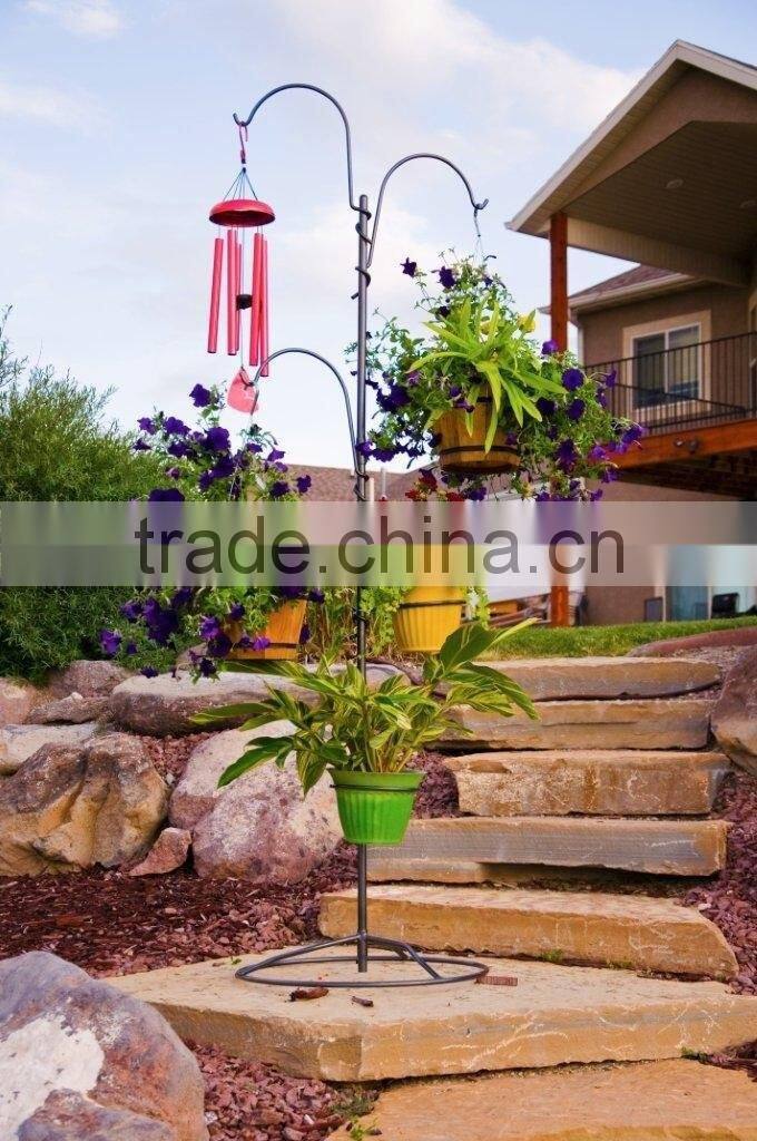 2016 new design round base composability floor metal wire flower pot stand