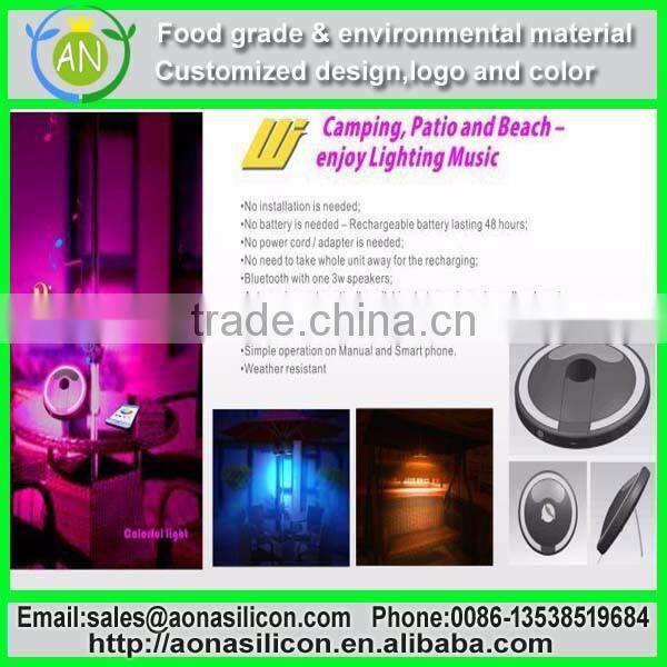 Camping patio and beach-enjoy lighting music