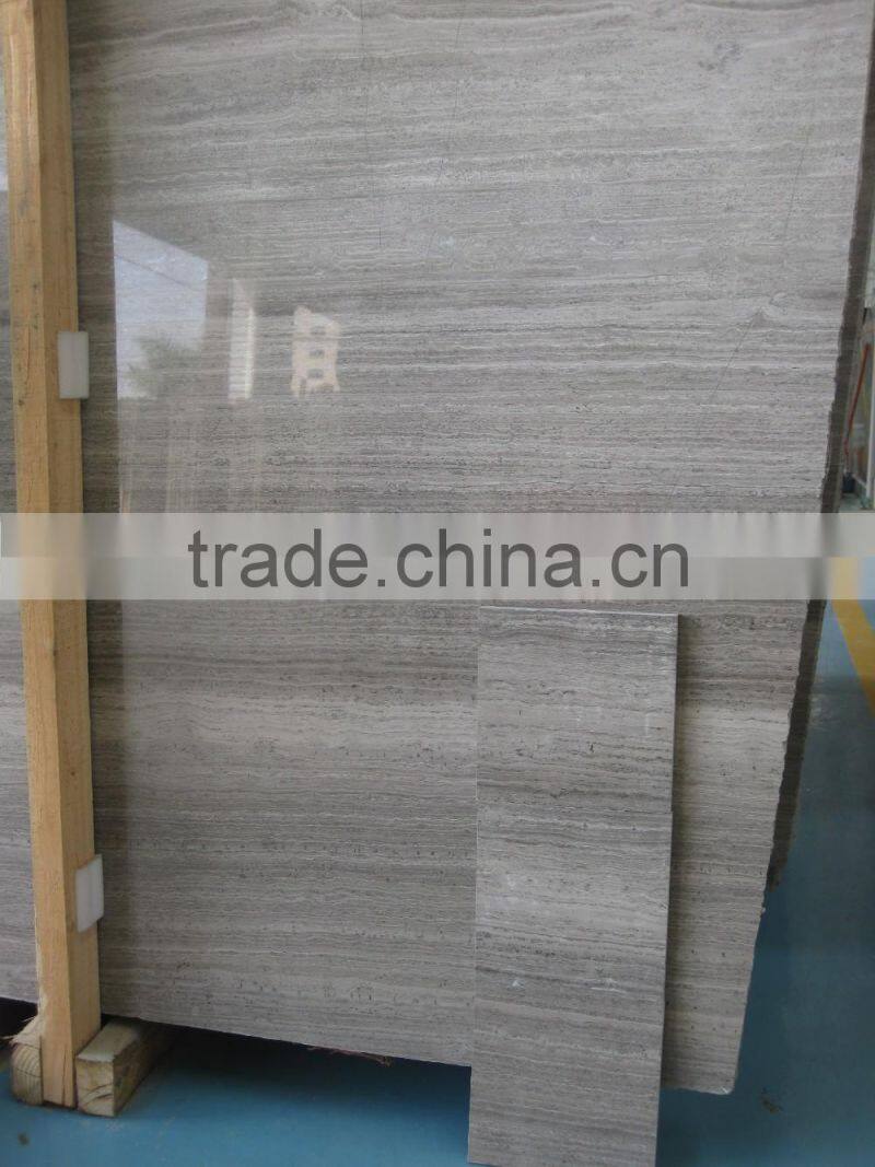 Hot sale Grey Wooden vein marble,grey wood vein marble tiles and slabs