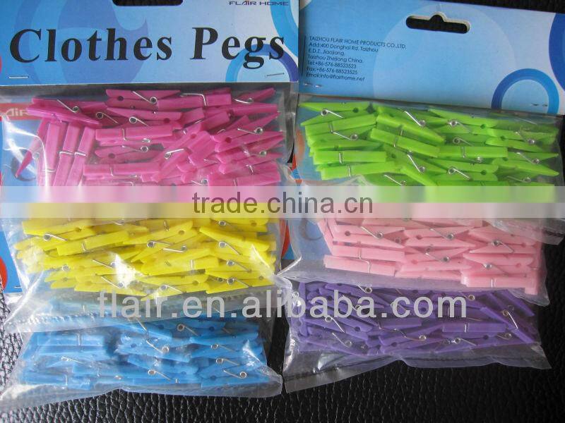 plastic electroplated decorative red colorful mini clips