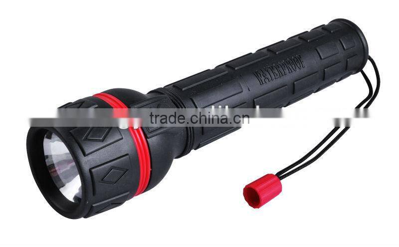 With D size battery Plastic Krypton bulb flash light