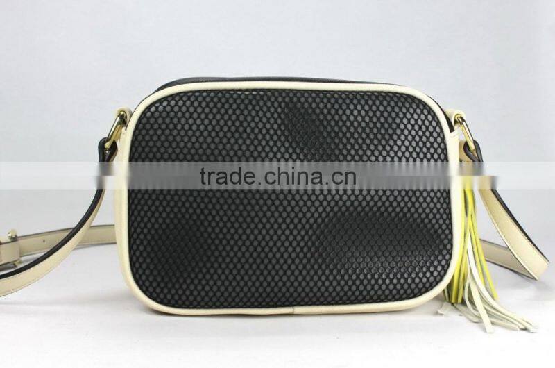 Fashion mesh fabric ladies crossbody bag wholesale handbag manufacturer
