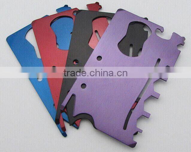 10 in 1 Survival Tools card Multi function Army knife card